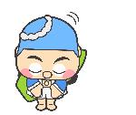 お辞儀するなみまるのイラスト