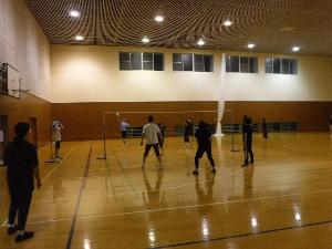 ソフトバレーボールを楽しむ参加者たち