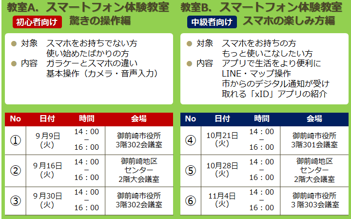 講座日程